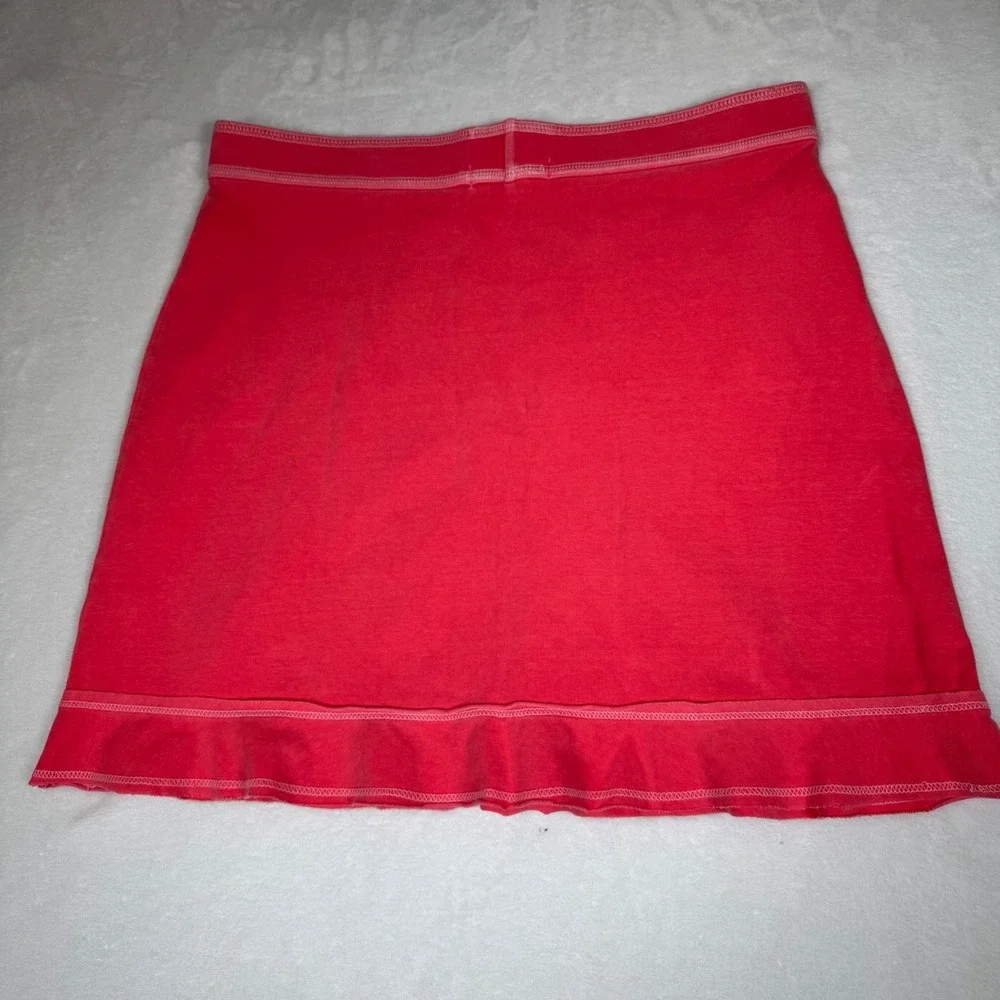Free‎ Produce Pink Ruffle Hem A Line Skirt Women's Size Medium Made in USA